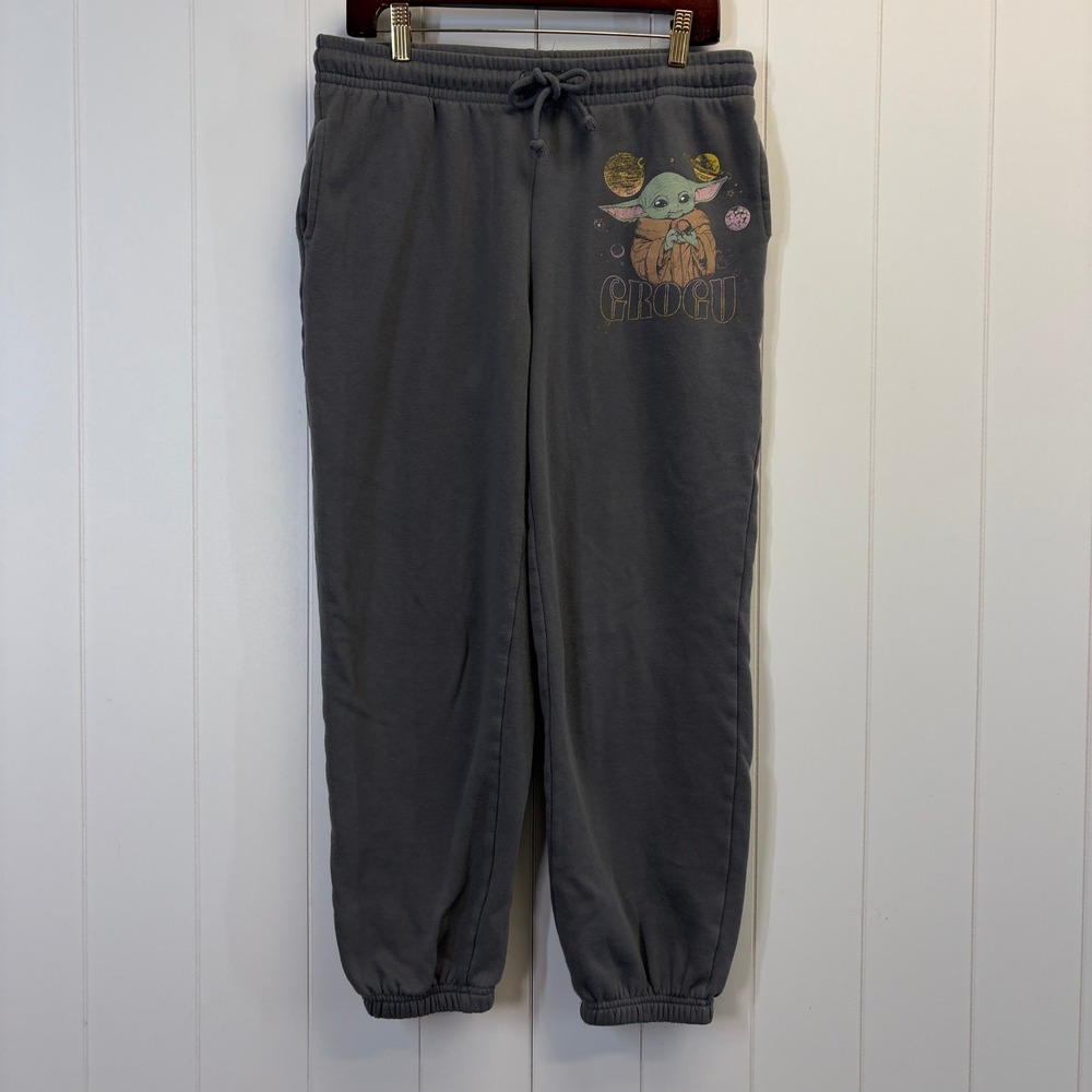 Star Wars Grogu Mandalorian Streetwear Sweatpants Women Size XL Loungewear Comfy
